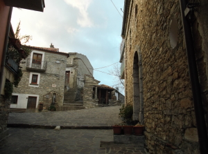 angolo del centro storico  in pietra 